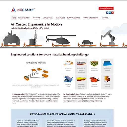Air Caster website