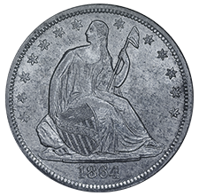 1864-S half dollar. Image: NGC
