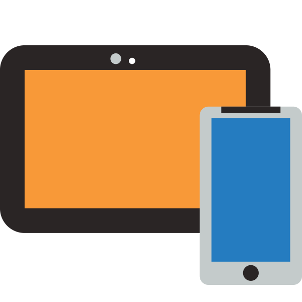 Mobile phone and tablet icon